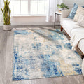 Modern Abstract Area Rug 5x7 - Soft Washable Non-Slip Accent Rug