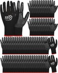 72 Pairs Gardening Work Gloves Bulk for Men Women Safety