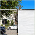 ColourTree 4 ft x 29 ft White Custom Shade Cloth with Grommets