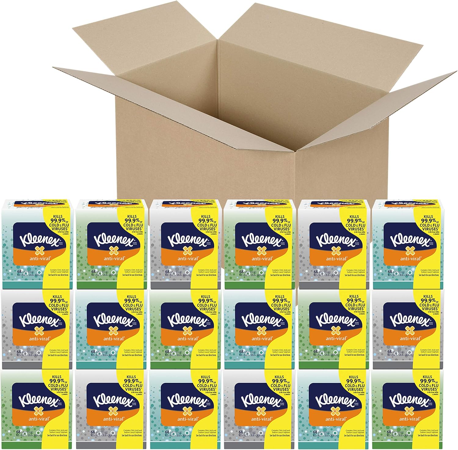 Kleenex Anti-Viral Facial Tissues for Ultimate Protection