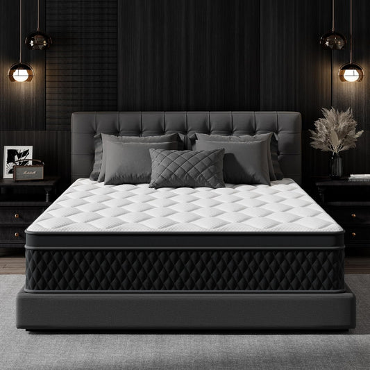 King Mattress 10 Inch Hybrid Memory Foam for Ultimate Comfort