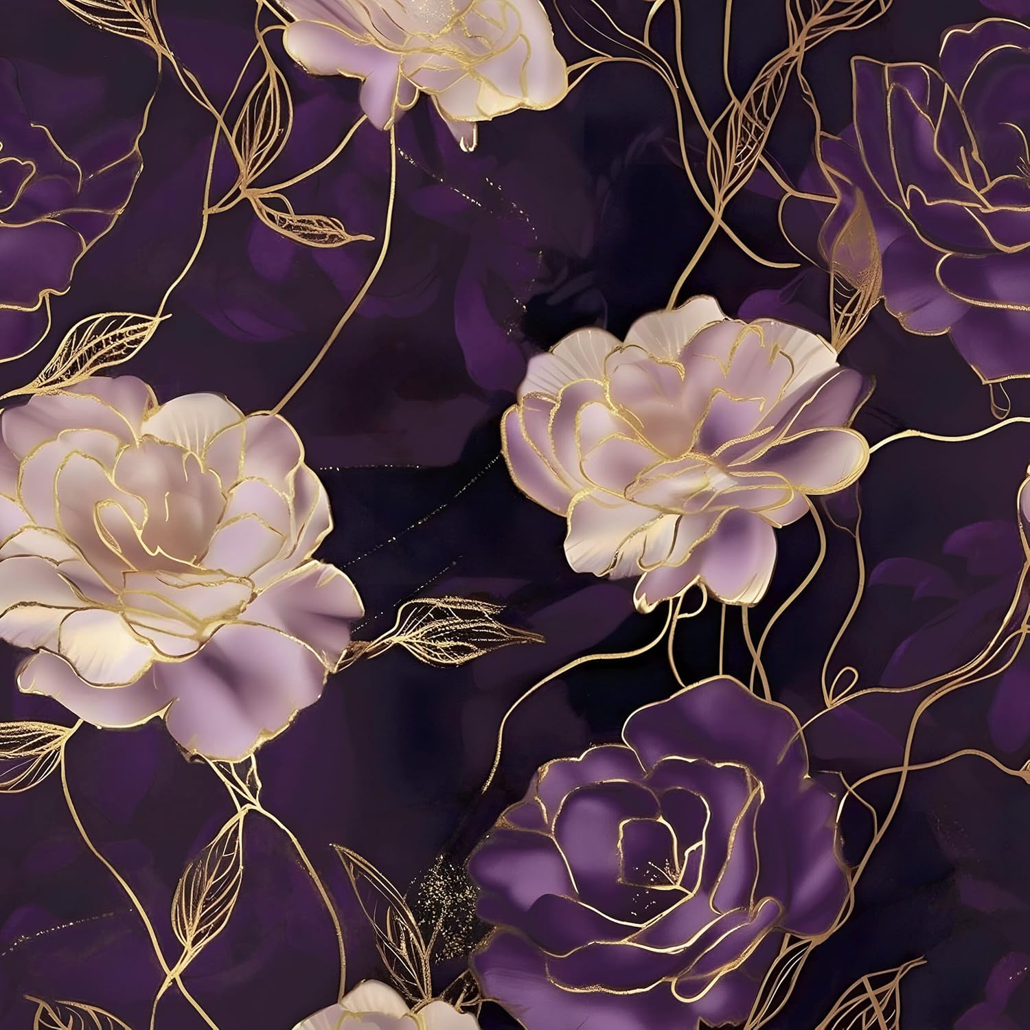Dark Floral Wallpaper Peel and Stick for Home Decor Projects