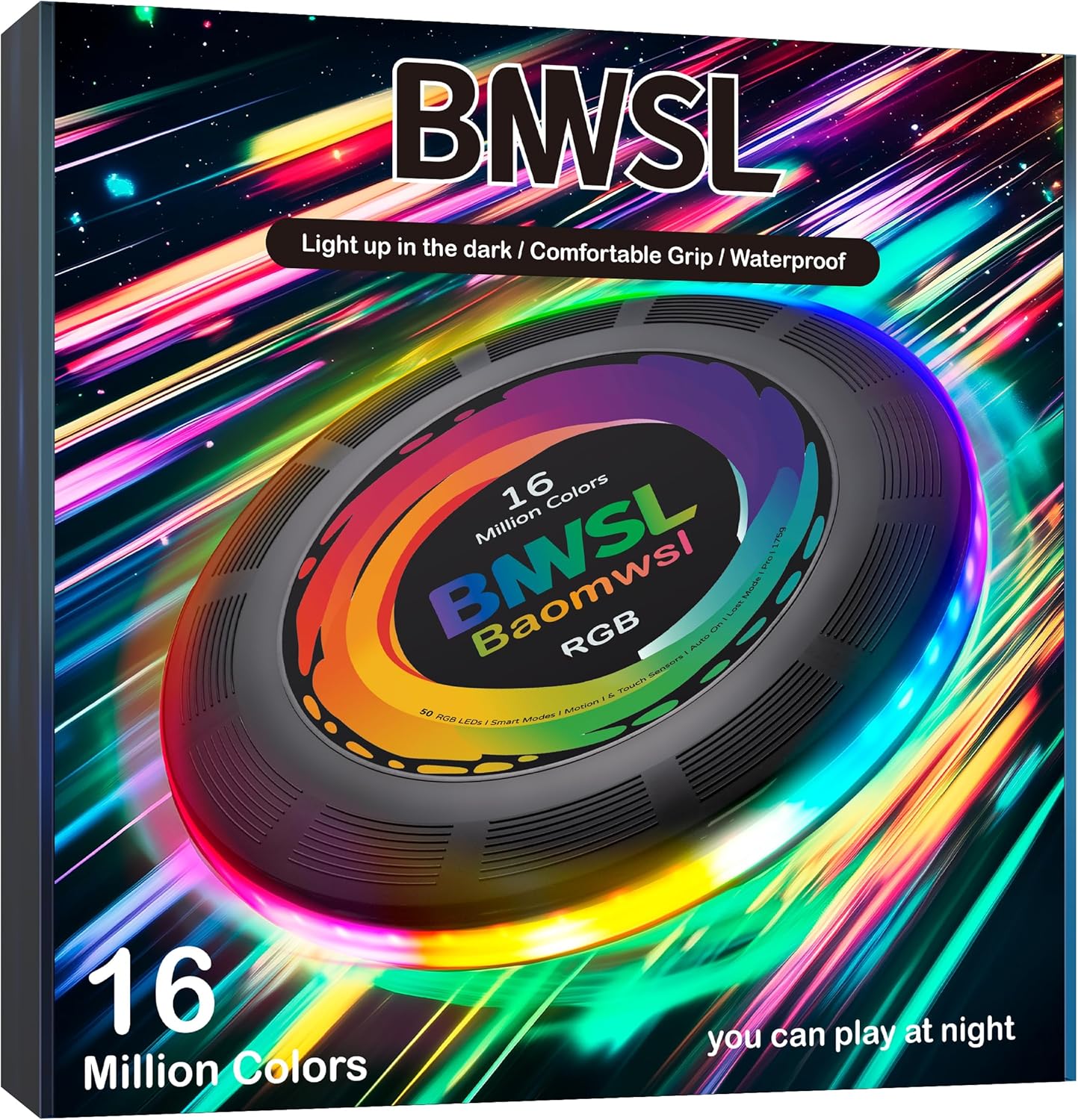 RGB LED Flying Disc - Ultra Bright & Rechargeable - Perfect Gift for Any Occasion