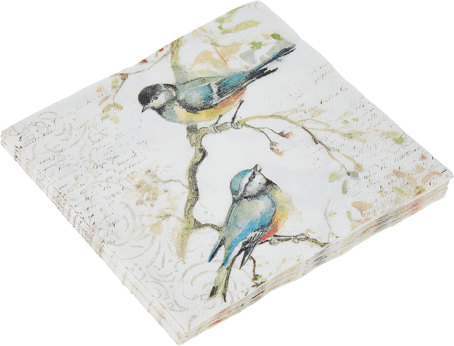 Boston International Happy Titmice Beverage Napkins