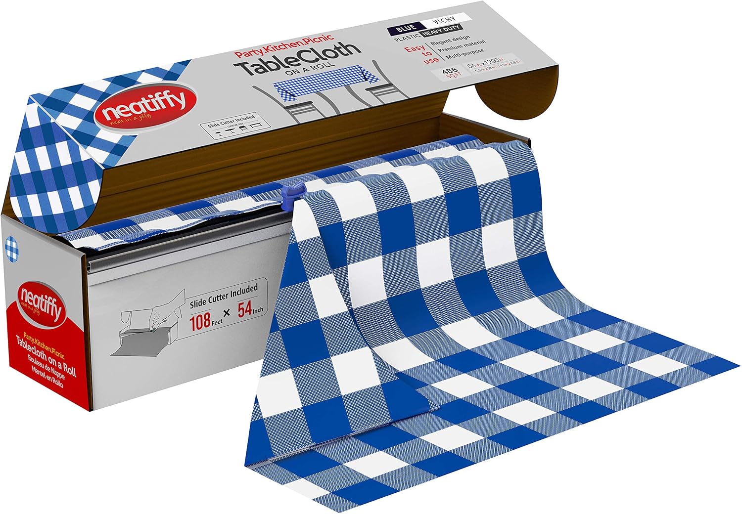Neatiffy Disposable Plastic Table Cloth Roll for Every Occasion