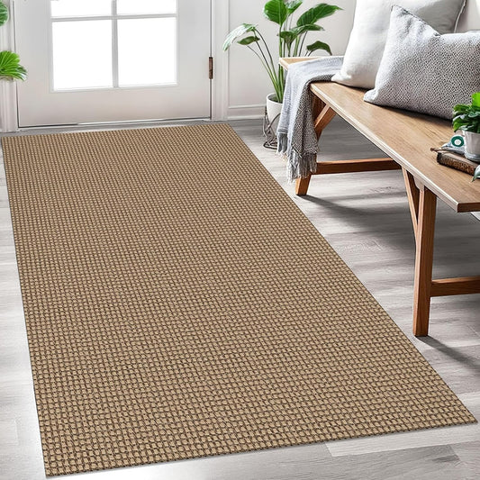 Woven Area Rug 3x5 Ft for Entryway - Non Slip & Washable