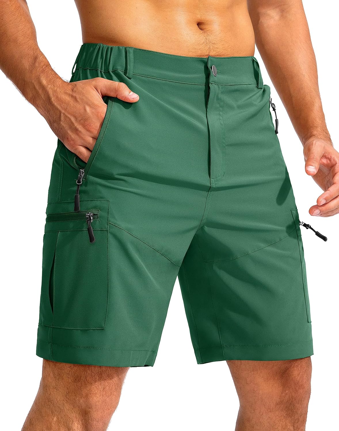 Pudolla Men's Hiking Cargo Shorts 9in Lightweight Outdoor Gear