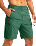 Pudolla Mens Hiking Cargo Shorts 9in Lightweight Outdoor Work Shorts