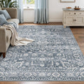 Area Rugs 5x7 for Living Room - Machine Washable Floral Rug