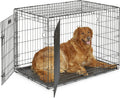 42-Inch Two-Door iCrate Folding Dog Crate - Secure, Portable