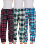 Andrew Scott Women's Flannel Sleep Pants - 3-Pack Cozy Lounge Pajama