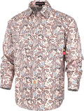 FR Cotton Paisley and Hawaii Pearl Snap Work Shirt for Men - NFPA2112