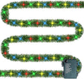 TW SHINE 30 FT Pre-Lit Christmas Garland - Multi-Color Lights
