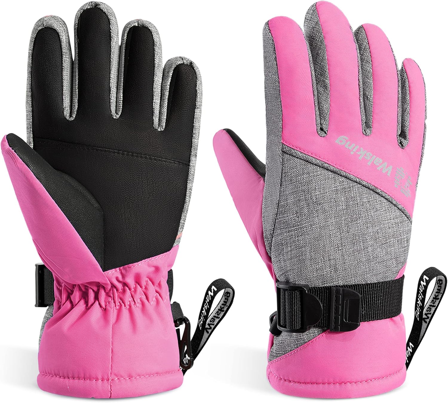 Warm & Waterproof Kids Ski Gloves by WALSKING