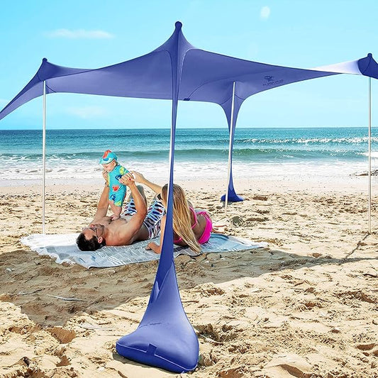 SUN NINJA Beach Tent Sun Shelter with UPF50+ Protection