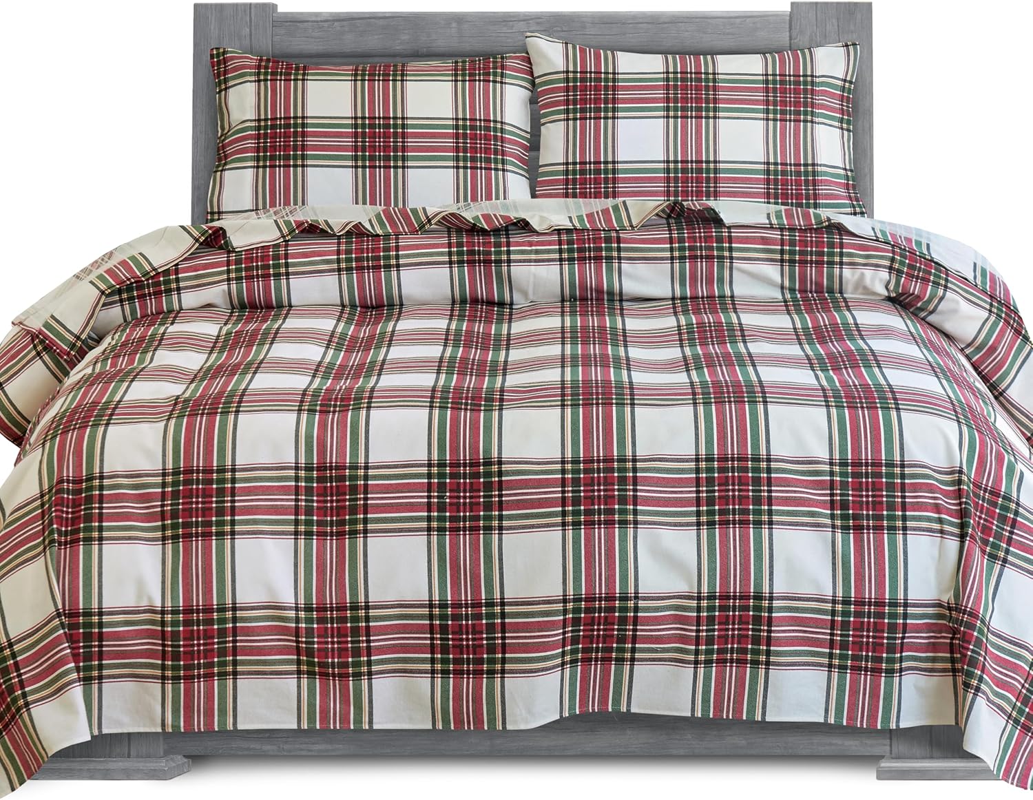 Elegant Comfort Soft 4-Piece 100% Turkish Cotton Flannel Sheet Set