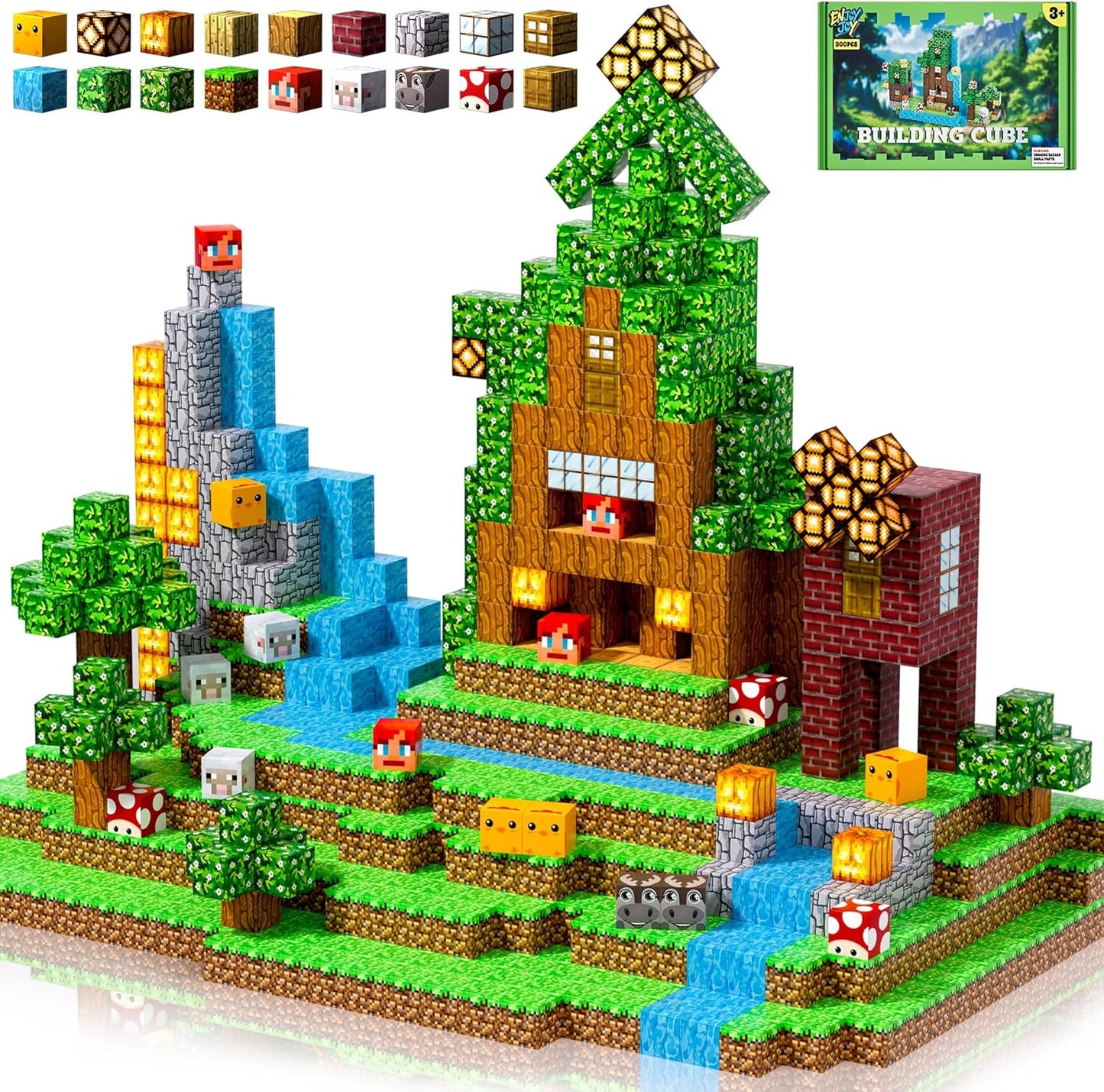 Magnetic Building Blocks for Kids - 300 PCS STEM Fun