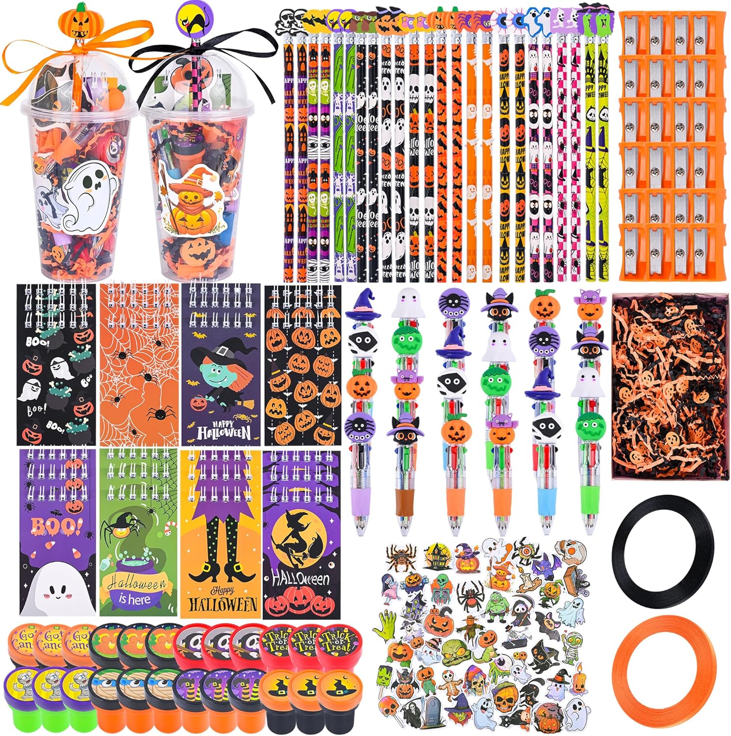 247 Pcs Halloween Party Favors for Kids - Fun Classroom Gifts