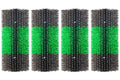 Livestock Scratch Brushes 4PCS Green - Sturdy Firm Bristles