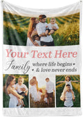 Custom Blanket with Picture and Text - Sherpa 50x60 Personalized