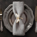White Gold Napkin Rings Set of 16 Dragonfly Design - Elegant Table