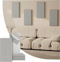 Sound Absorbing Acoustic Wall Panels Set of 4 for Noise Reduction