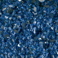 Sapphire Blue Fire Glass 1/4 in Tempered Firepit Glass - 20 lb bag