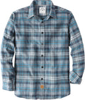 Dubinik Flannel Shirt for Men Plaid Button Down Long (Style 35SC)