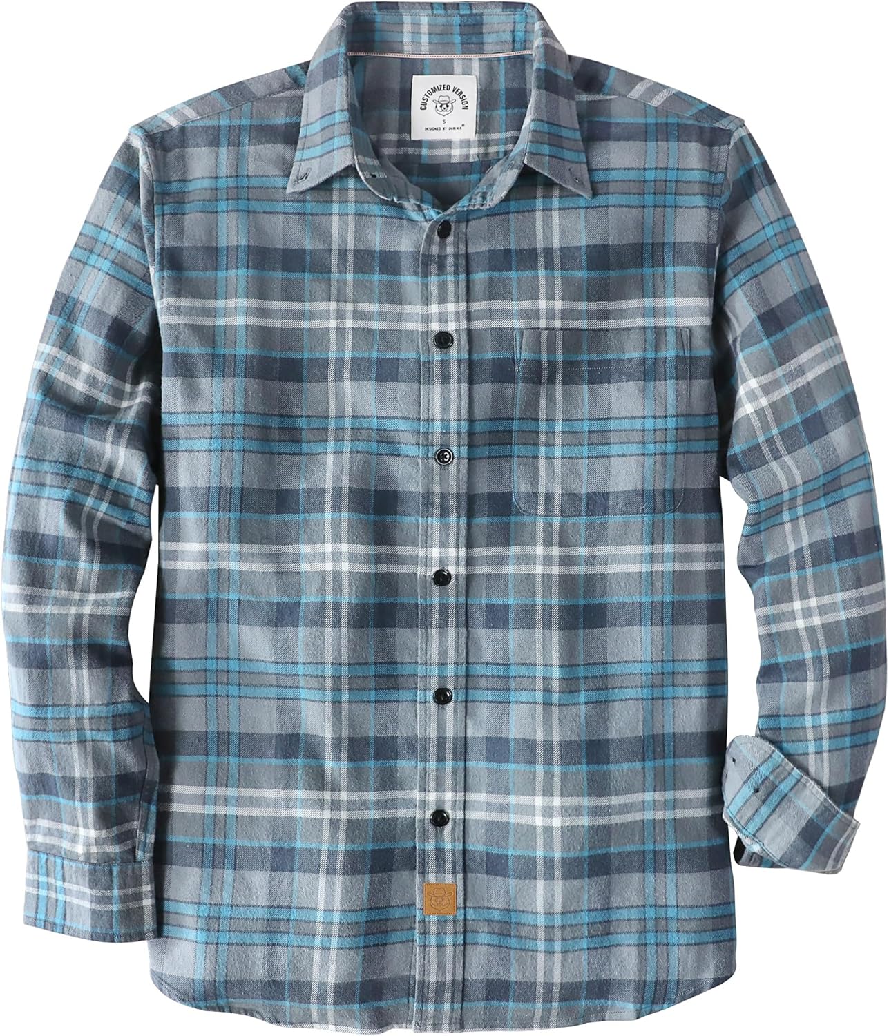 Dubinik Flannel Shirt for Men - Cozy Cotton Long Sleeve Style