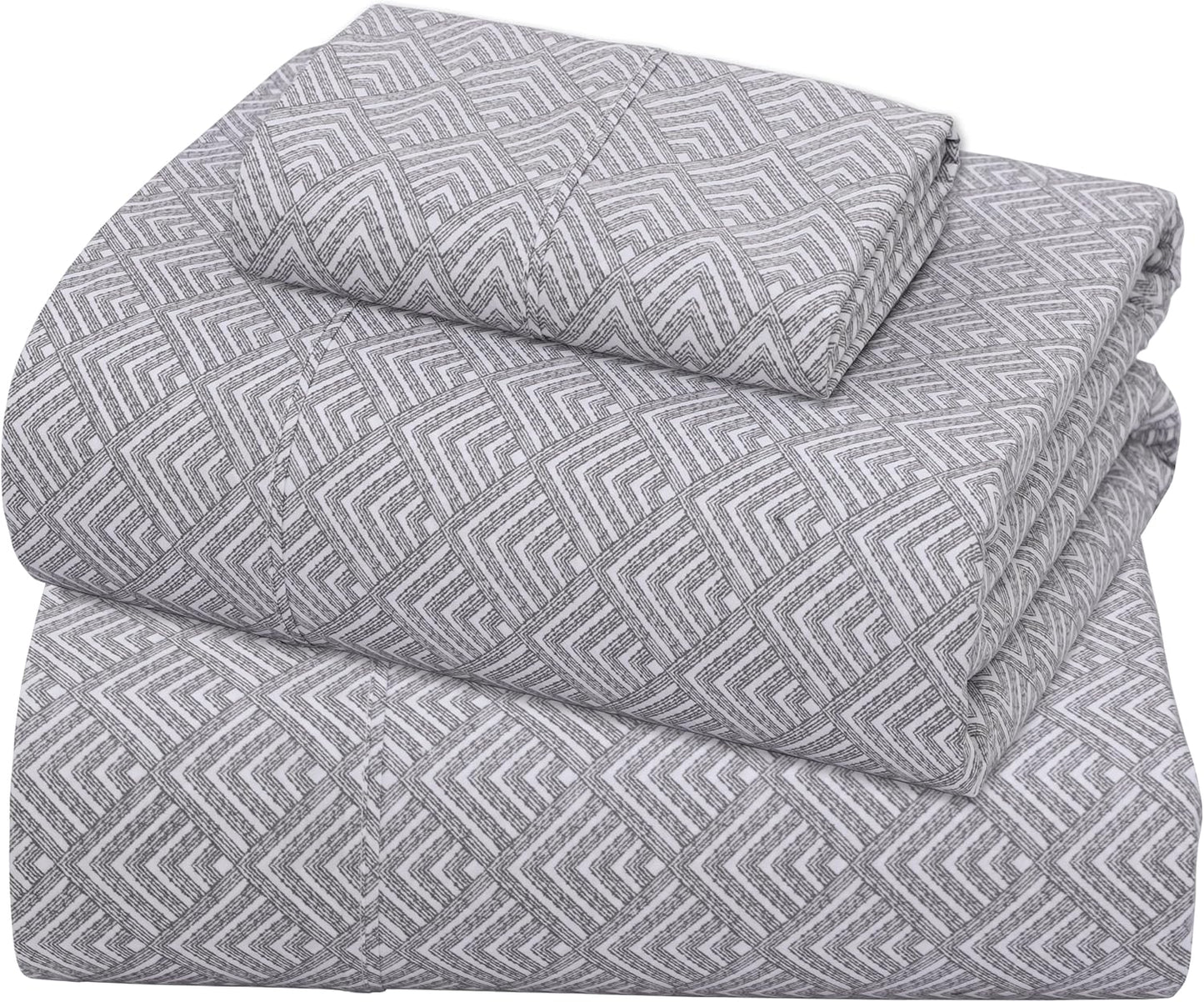 Cooling Twin Size Percale Sheets Set for Crisp Comfort