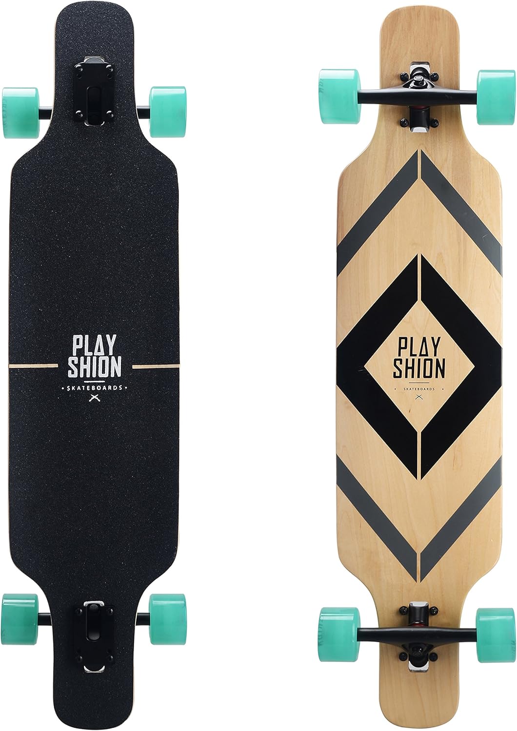 Playshion Longboard Skateboard Cruiser for Smooth Riding Fun