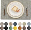 Set of 8 Heat Resistant Waterproof Vinyl Placemats for Dining