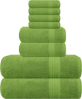 GLAMBURG Ultra Soft 8-Piece Towel Set - Oversized Spa Quality
