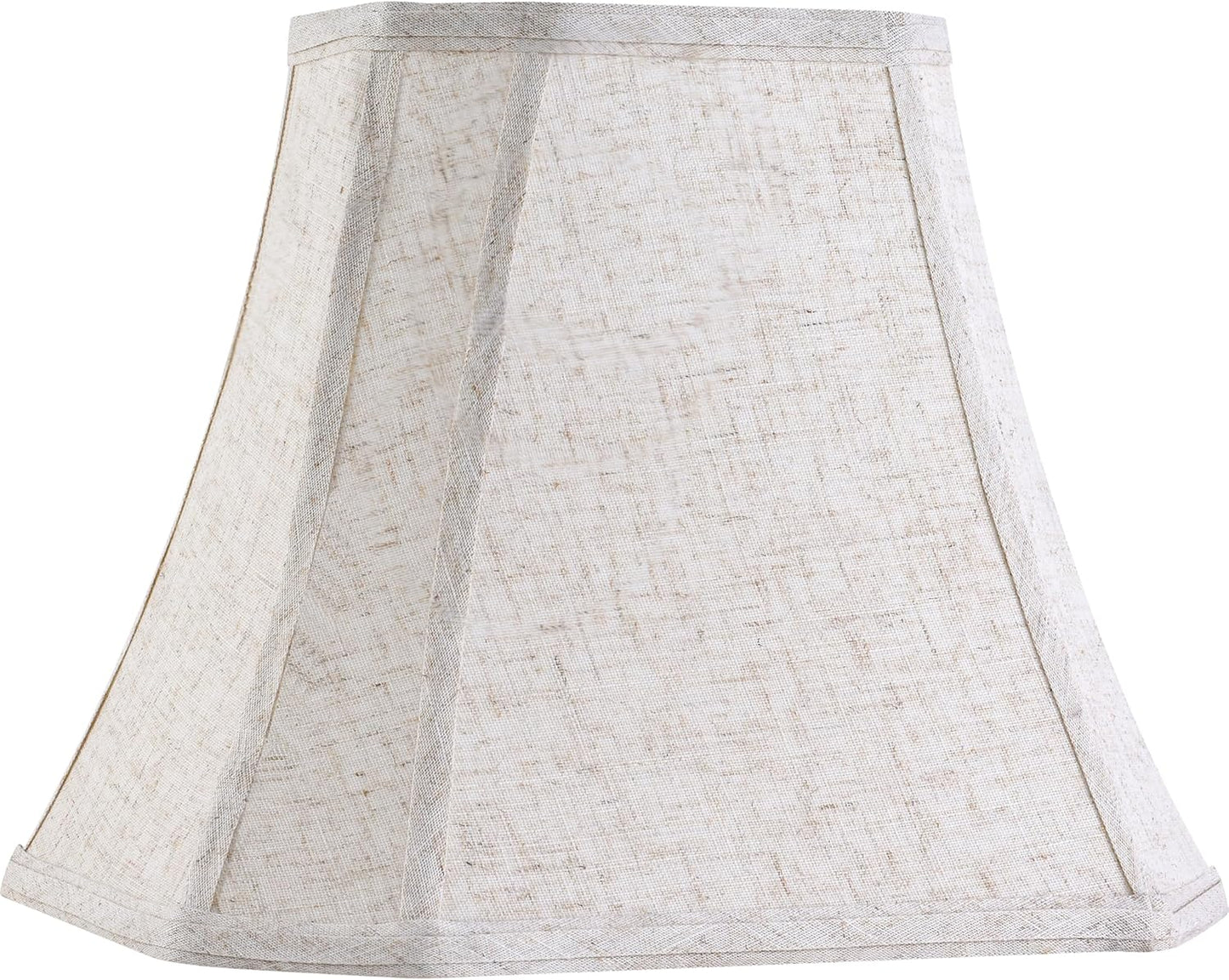 GO&SO 14 Inch Beige Oatmeal Square Lamp Shade for Your Home