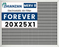 20x25x1 HVAC Furnace Air Filter - Washable MERV 8, Lasts a Lifetime