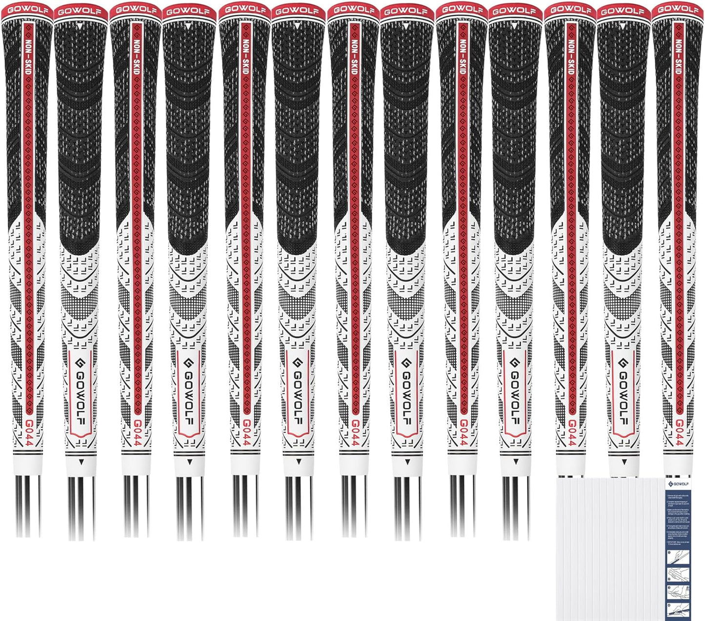 Enhanced Control: Gowolf Cross Corded Golf Grips 13 Pack
