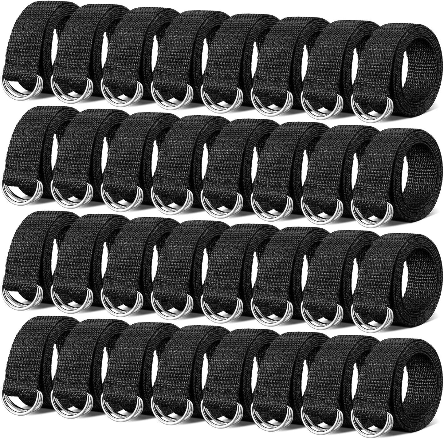 Seematn Web Football Belt 52 Inches Adjustable D Ring Belts