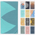 Sand Free Turkish Beach Towel 37 x 67 - Quick Dry Oversized