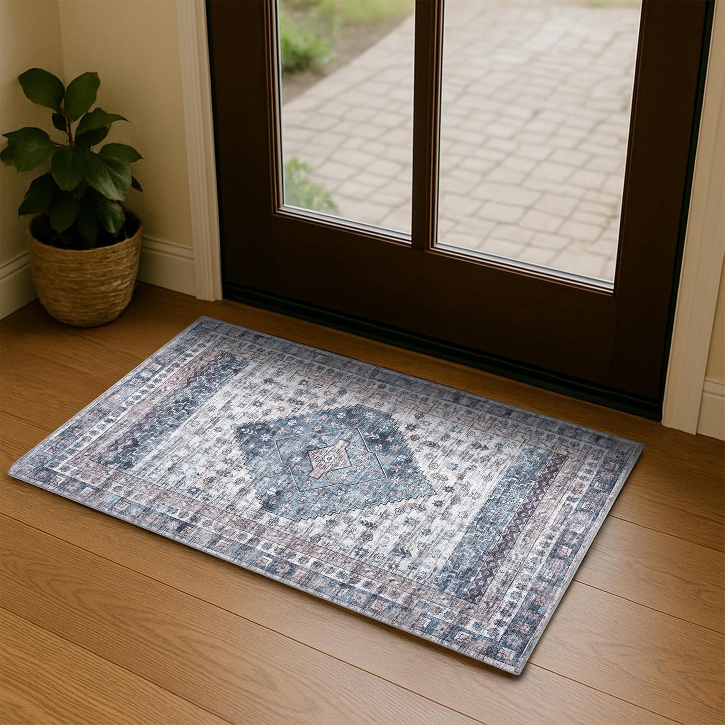 Washable Area Rug for Living Room, Dining, Bedroom, Office
