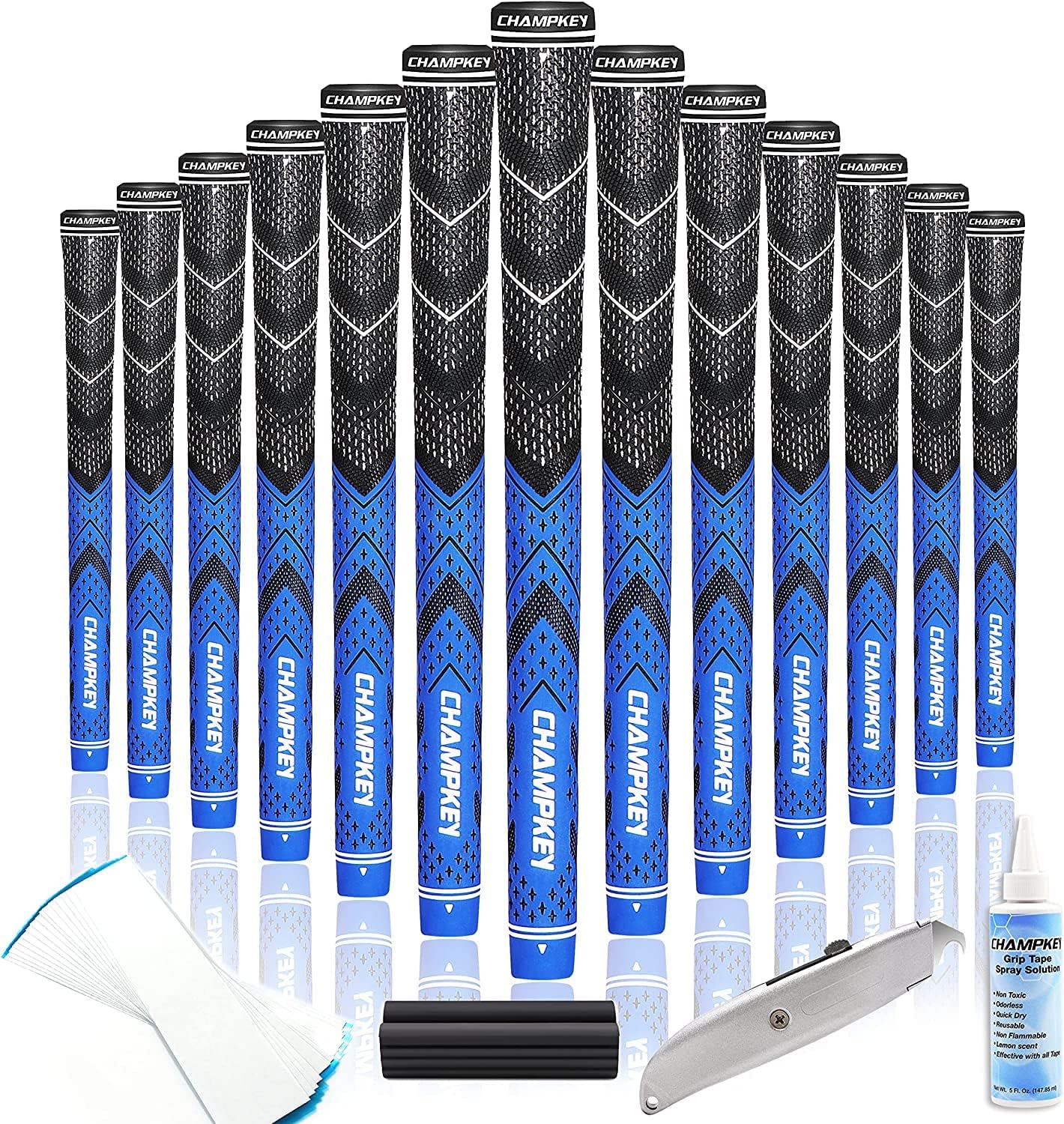 CHAMPKEY Golf Grips 13 Pack for All Weather Control and Feedback