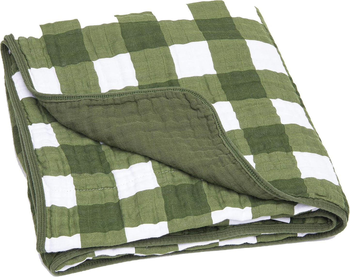 Parker Baby Muslin Blanket - Soft Cotton Toddler Quilt 47in x 47