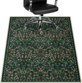 Floral Office Chair Mat for Hardwood & Tile - Stylish Floor Protector