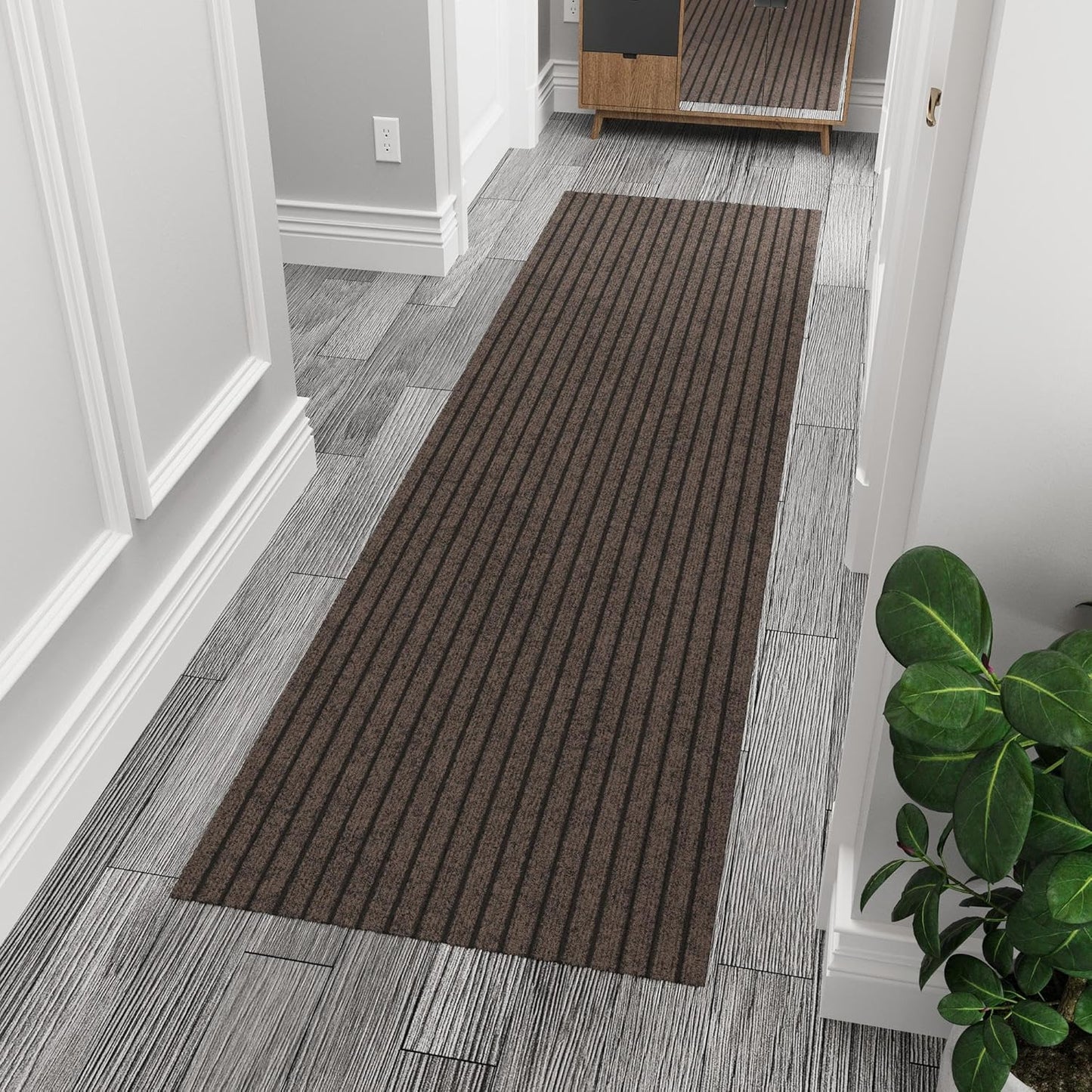 Ottomanson 2ft 7in x 7ft Hallway Runner - Durable Non-Slip Rug
