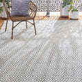 Tripoli Lydia Modern Indoor/Outdoor Area Rug, Gray/Cream - Versatile