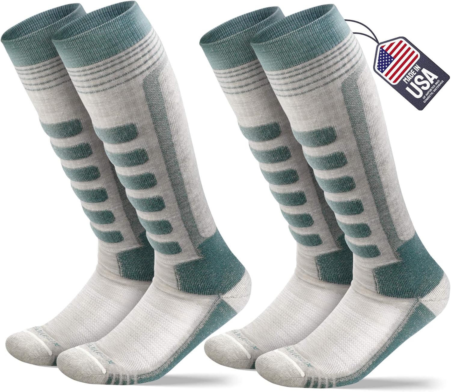 USA-Made Merino Ski Socks for Ultimate Performance