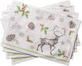 Maison d' Hermine Placemats Set of 4 100% Cotton - Elegant Reusable