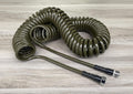 Polyurethane Coil Garden Hose 50-ft x 3/8-in Olive - Compact Coil