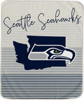 Pegasus Sports State Stripe NFL Sherpa Blanket - Cozy Team Throw