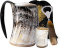 FENRIR Viking Drinking Horn Mug Set for Unique Gifts and Beer