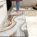 Comfortable Anti-Fatigue Kitchen Mats Set of 2 for Stylish Support